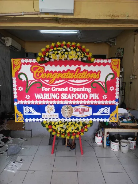 Papan Bunga Ucapan Selamat Krematorium Nirwana Marunda Bekasi